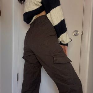 Brown Baggy Cargo Pants